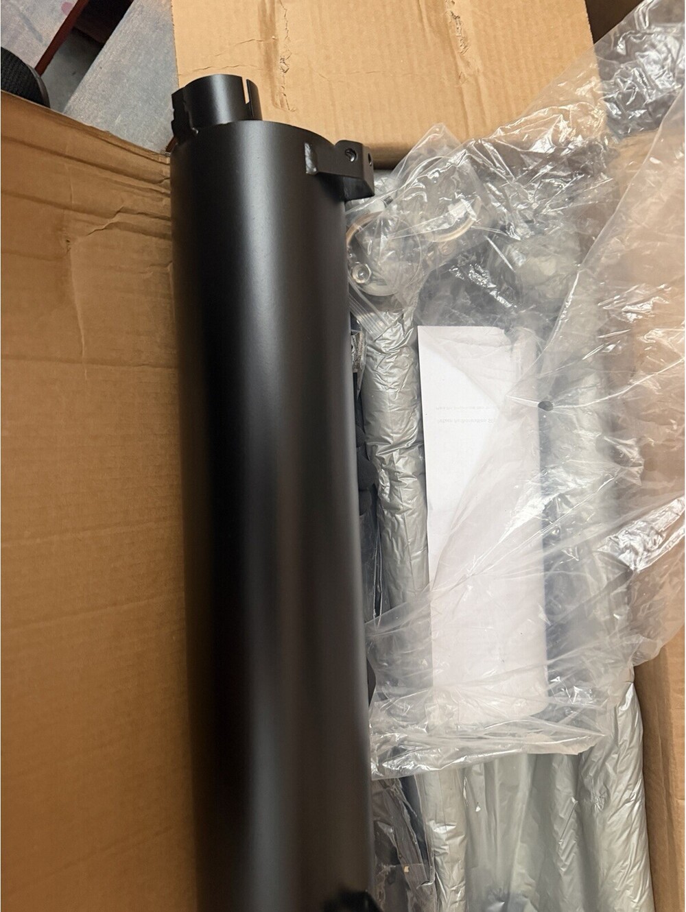 Motorcycle Exhaust Muffler Silencer Pipe Assembly Black